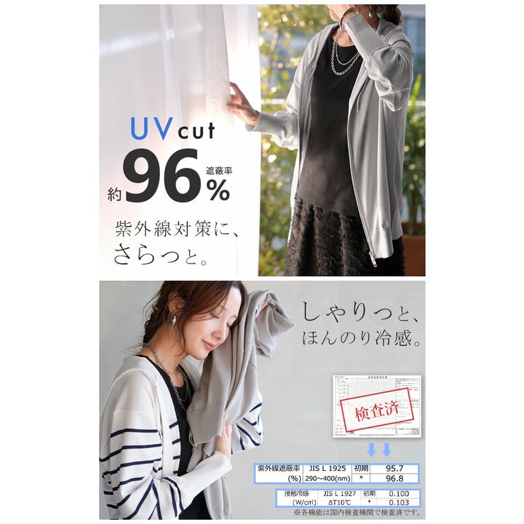 パーカー 洗える UVパーカー | HUG.U | 詳細画像5 