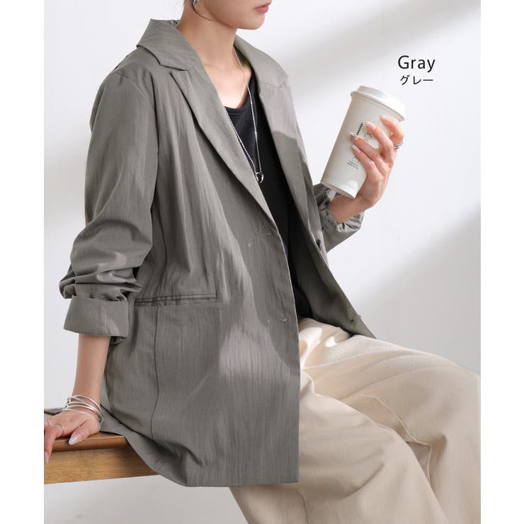 アウター ジャケット ワッシャー | HUG.U | 詳細画像12 