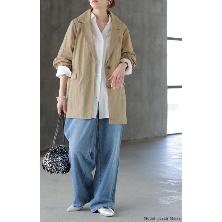 アウター ジャケット ワッシャー | HUG.U | 詳細画像9 