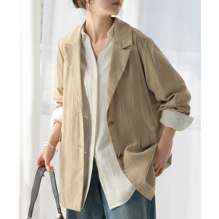 ベージュ | アウター ジャケット ワッシャー | HUG.U