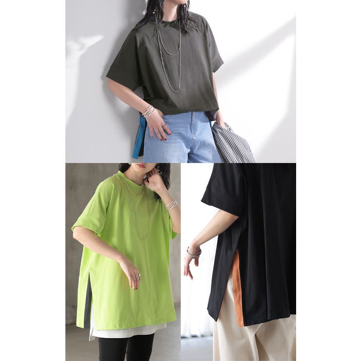 Tシャツ 綿100 配色 | HUG.U | 詳細画像21 