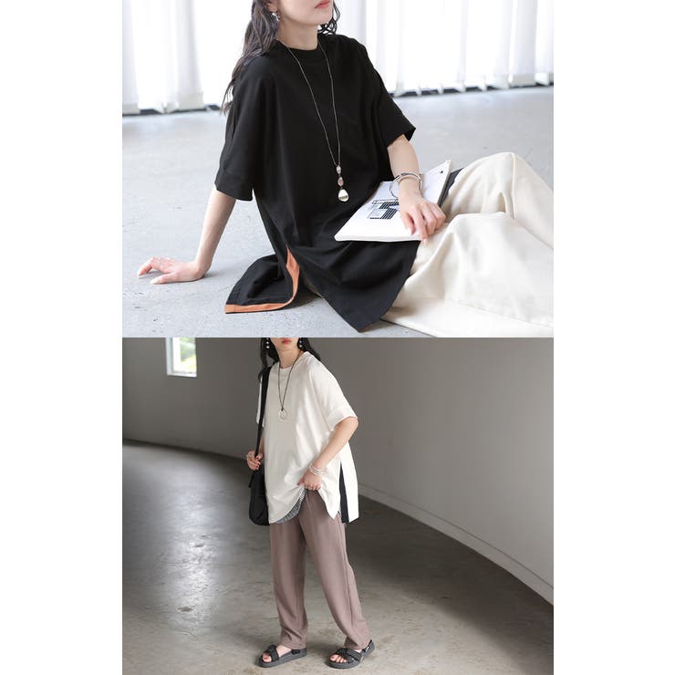 Tシャツ 綿100 配色 | HUG.U | 詳細画像9 