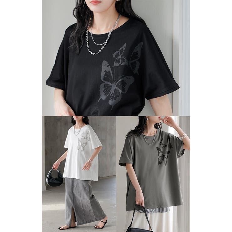 Tシャツ プリント 蝶 | HUG.U | 詳細画像20 