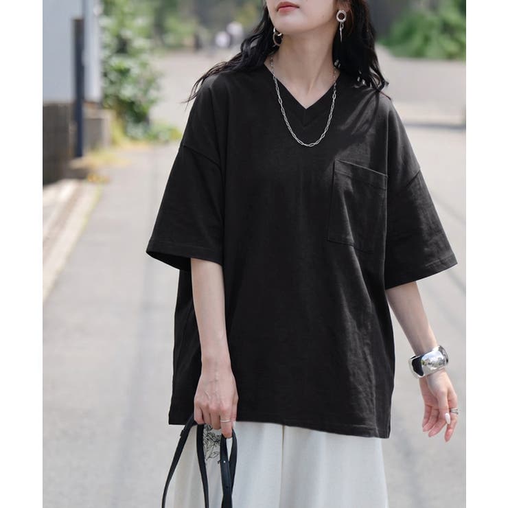ブラック | Tシャツ 汗ジミ軽減 綿100 | HUG.U