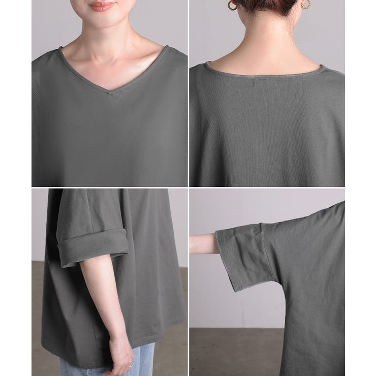 Tシャツ 汗ジミ軽減 綿100 | HUG.U | 詳細画像23 
