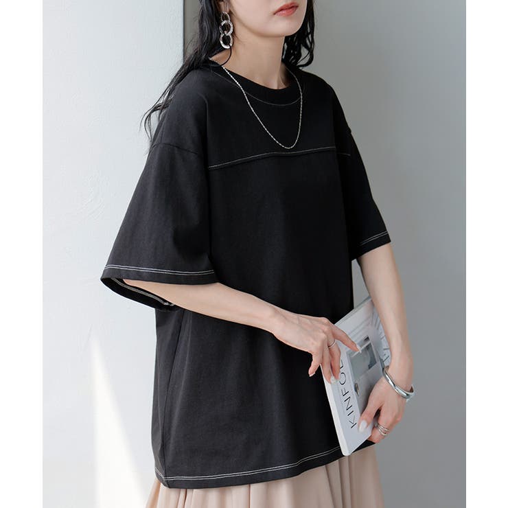 ブラック | Tシャツ フットボール オーバーサイズ | HUG.U