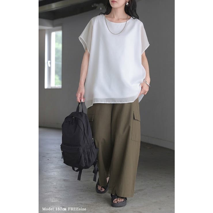Tシャツ シアー レディース | HUG.U | 詳細画像8 