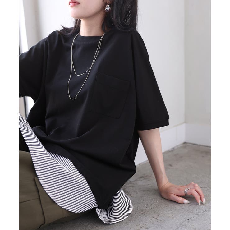 Tシャツ 重ね着風 接触冷感 | HUG.U | 詳細画像21 