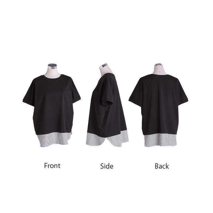 Tシャツ 重ね着風 接触冷感 | HUG.U | 詳細画像23 