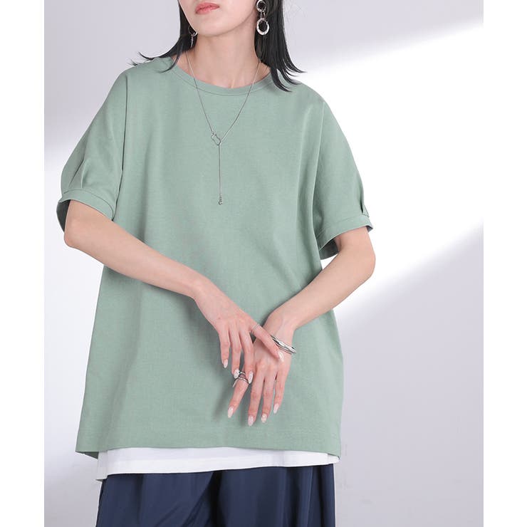 アッシュミント | Tシャツ 汗ジミ軽減 綿100 | HUG.U