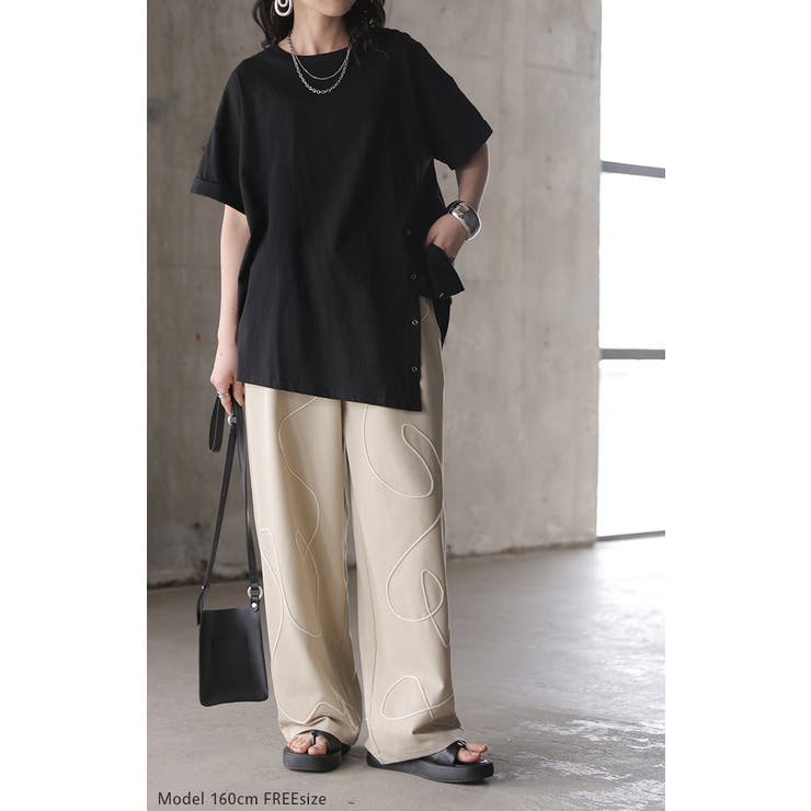 Tシャツ アシンメトリー 綿100 | HUG.U | 詳細画像15 