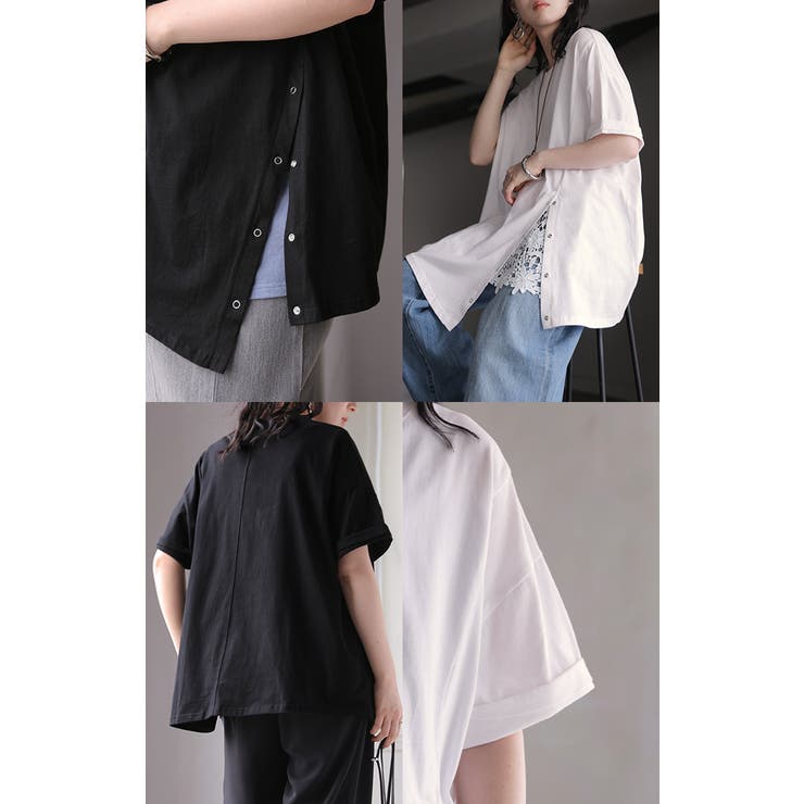 Tシャツ アシンメトリー 綿100 | HUG.U | 詳細画像20 
