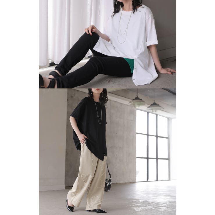 Tシャツ アシンメトリー 綿100 | HUG.U | 詳細画像8 
