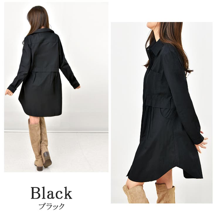 ブラック | チュニック シャツチュニック シャツ ミニワンピース ワンピース チェック柄 | HUG.U