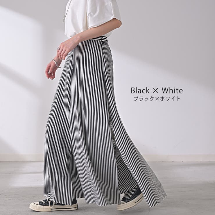 新品　タグ付き　自由区 ホワイト ガウチョパンツ 38 値下げ 一部当日発送 ガウチョパンツ ワイドパンツ レディース