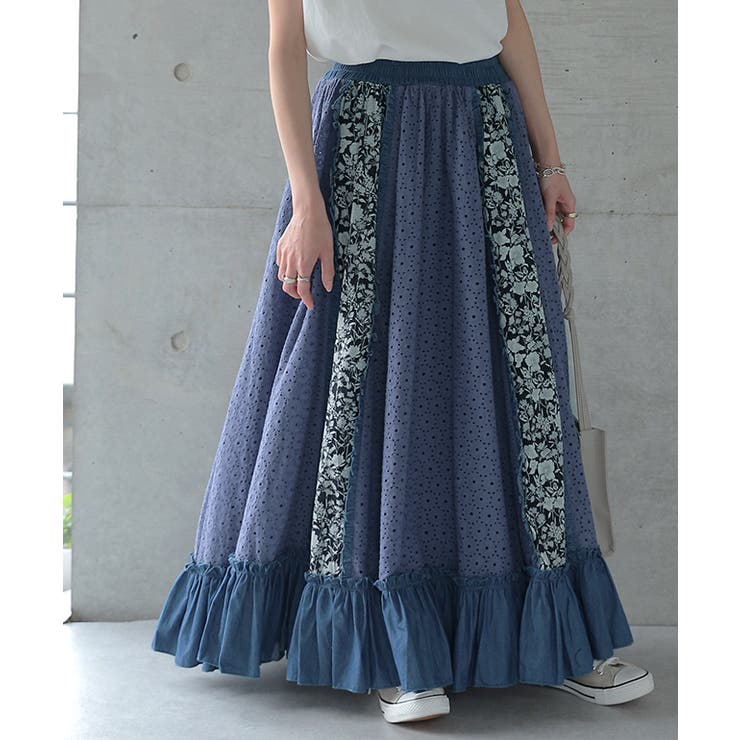 SNIDEL スナイデル スカート ロングスカート 花柄 マーメイド
