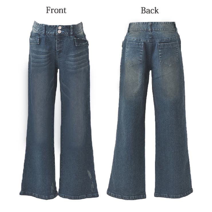 MORABITO デニム調ストレートパンツ　サイズ 38 春夏用パンツ ストレートパンツ（股下64cm）（デニムパンツ）｜Honeys