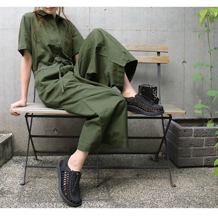 オールインワン レディース サロペット ワイドパンツ 大きいサイズ 半袖 シャ | HUG.U | 詳細画像8 