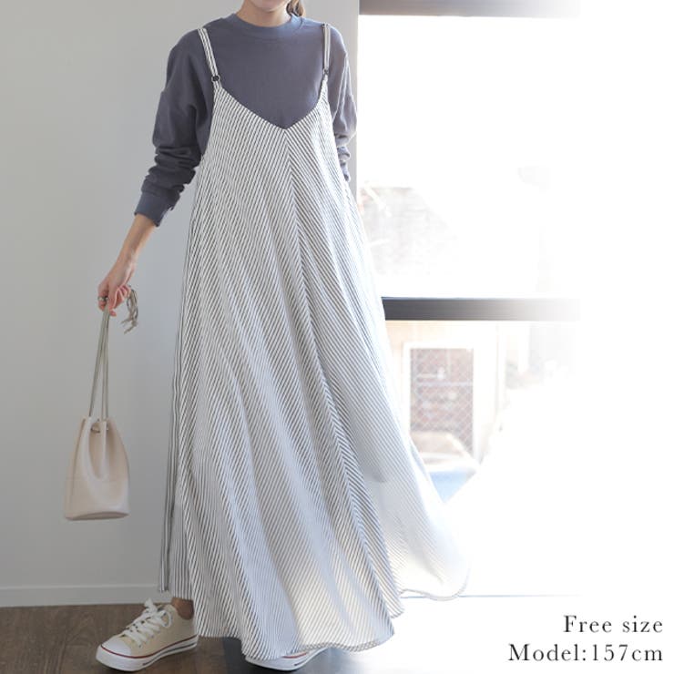 ワンピース レディース ロング ロングワンピース キャミ