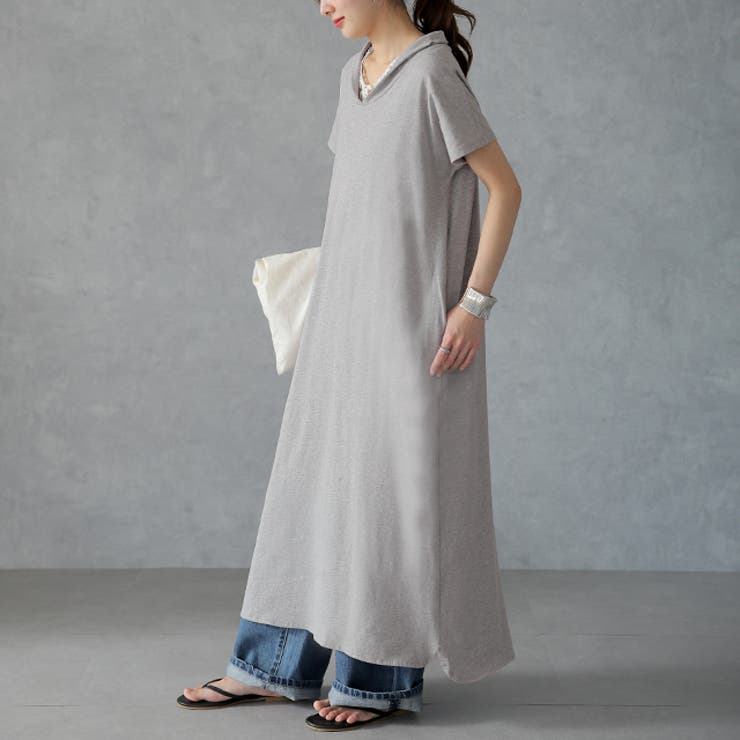 グレー | ワンピース マキシ丈ワンピース ロングワンピース マキシワンピ マキシ ロング | HUG.U