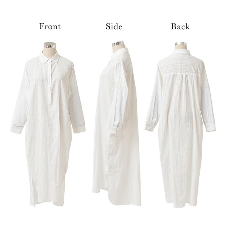 シャツワンピース ワンピース レディース コットン100％ シャツ シアーシャ | HUG.U | 詳細画像21 