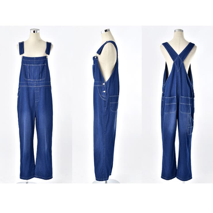 オールインワン デニム レディース サロペット 体型カバー デニムオールインワ | HUG.U | 詳細画像23 