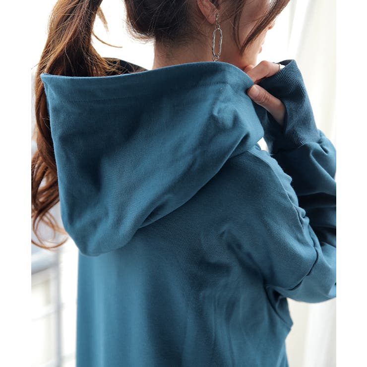 ワンピース レディース  ロングワンピース 長袖 パーカーワンピース ロング | HUG.U | 詳細画像18 