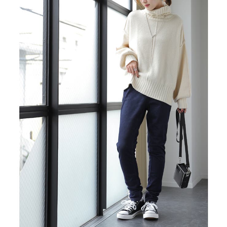 デニム レディース ストレッチデニム 吸光発熱 スキニー ストレッチ レギンス | HUG.U | 詳細画像14 