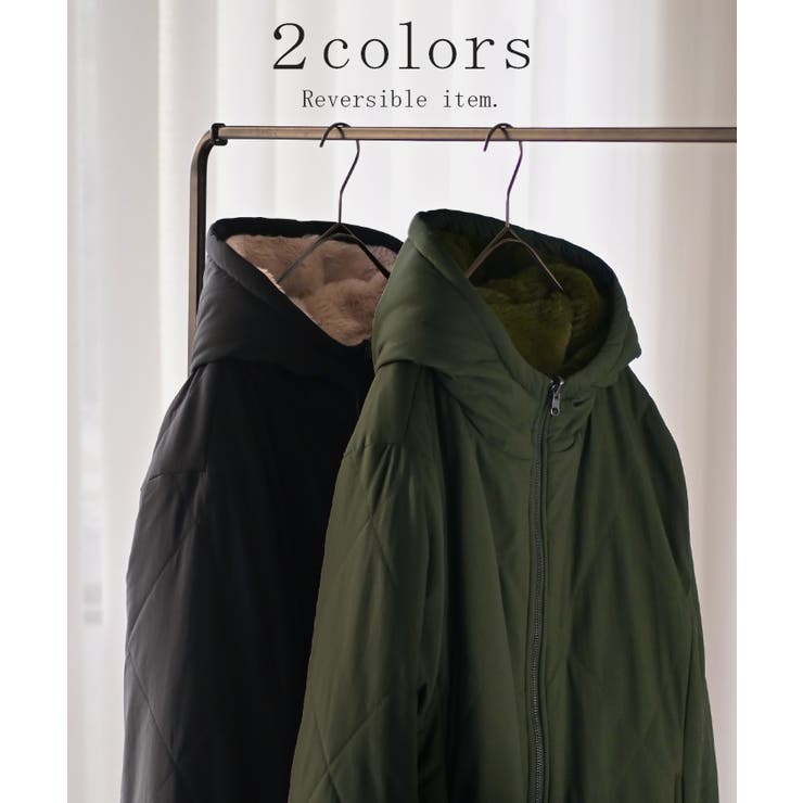 ファーコート 中綿 レディース | HUG.U | 詳細画像12 