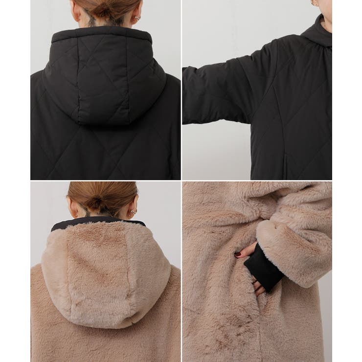 ファーコート 中綿 レディース | HUG.U | 詳細画像23 