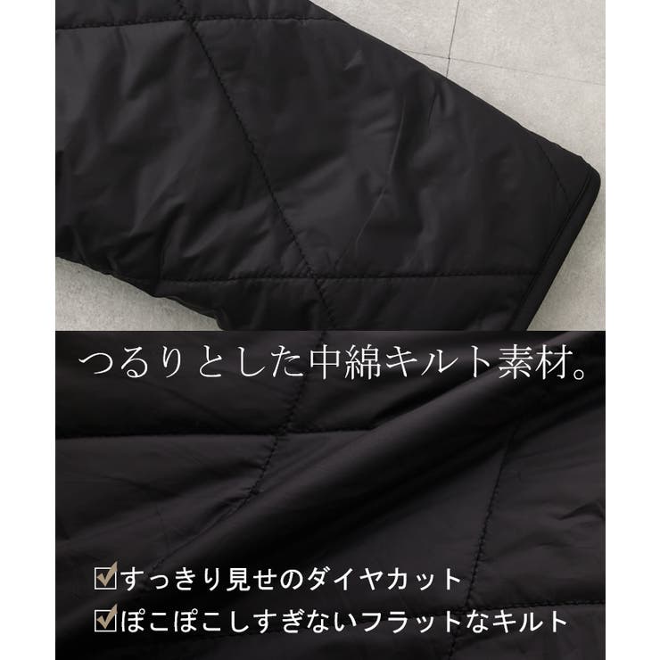 ファーコート 中綿 レディース  エコファー アウター キルト ロング リバー | HUG.U | 詳細画像19 