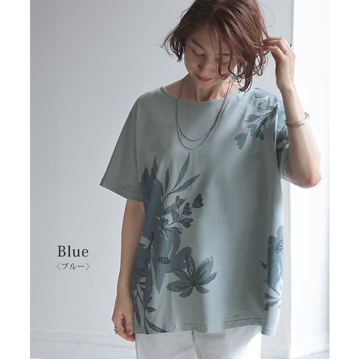 Tシャツ 花柄 綿100 | HUG.U | 詳細画像13 