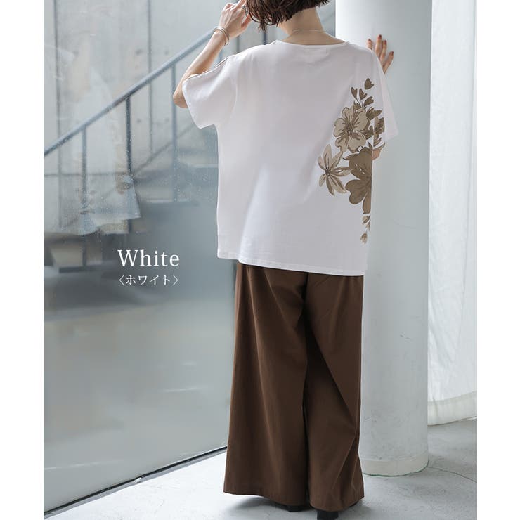 Tシャツ 花柄 綿100 | HUG.U | 詳細画像14 