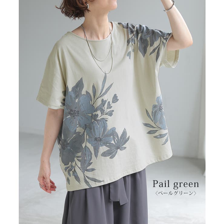 Tシャツ 花柄 綿100 | HUG.U | 詳細画像15 