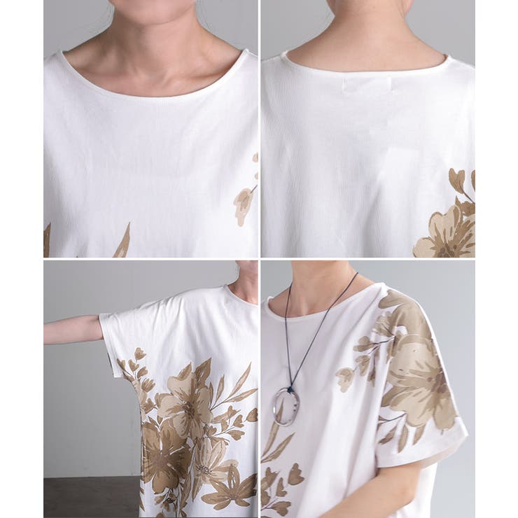 Tシャツ 花柄 綿100 | HUG.U | 詳細画像22 