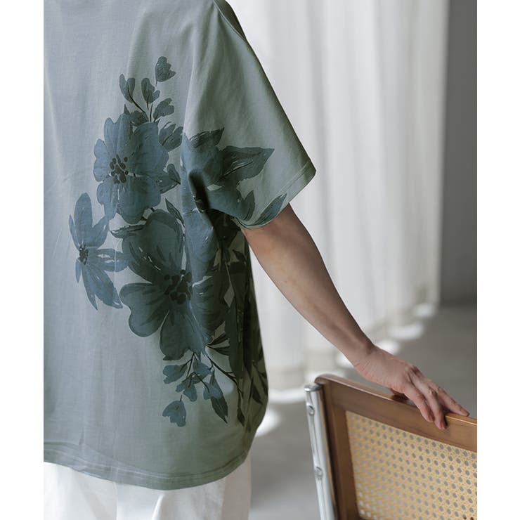 Tシャツ 花柄 綿100 | HUG.U | 詳細画像4 