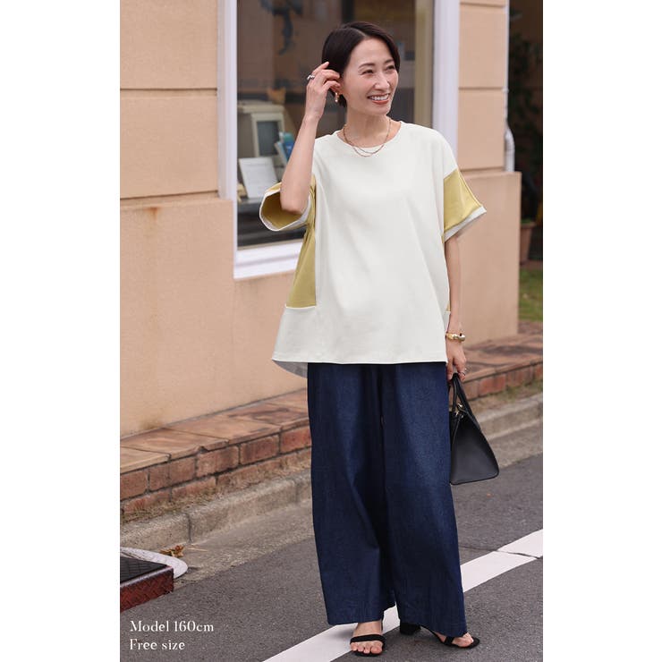 Tシャツ ドッキング レディース | HUG.U | 詳細画像10 