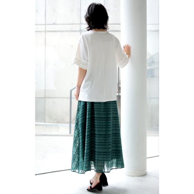 Tシャツ フリル袖 レディース | HUG.U | 詳細画像5 