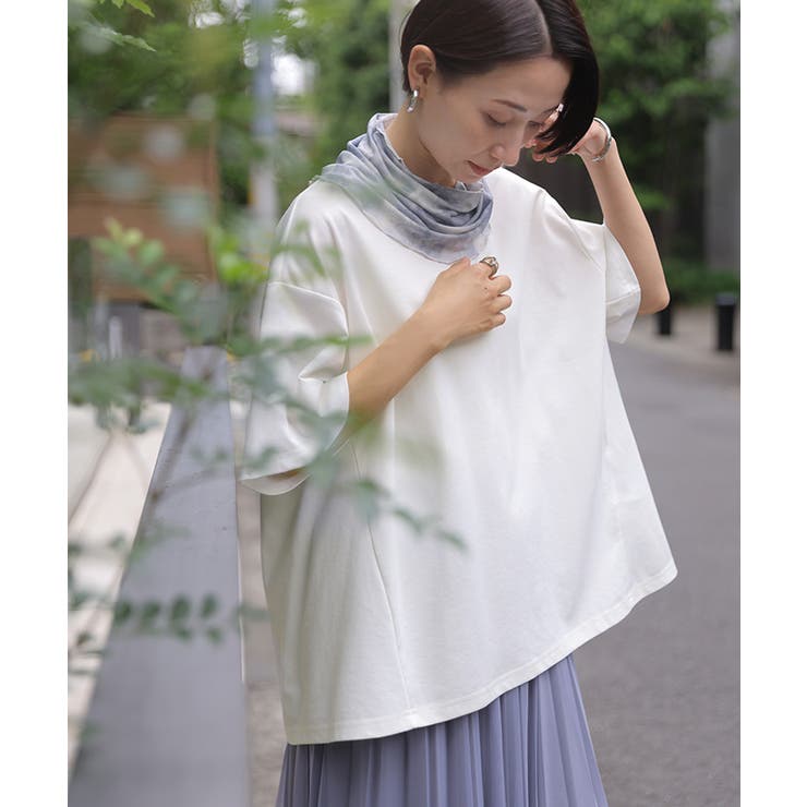 カットソー ネックカバー付 Tシャツ | HUG.U | 詳細画像19 