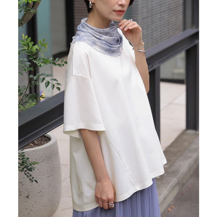 カットソー ネックカバー付 Tシャツ | HUG.U | 詳細画像23 