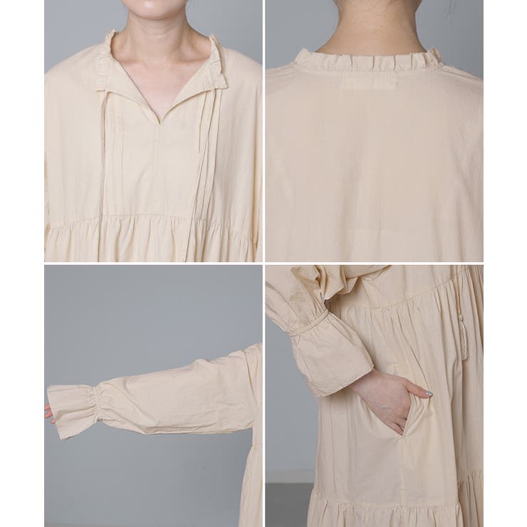 ワンピース ロング ティアード | HUG.U | 詳細画像21 