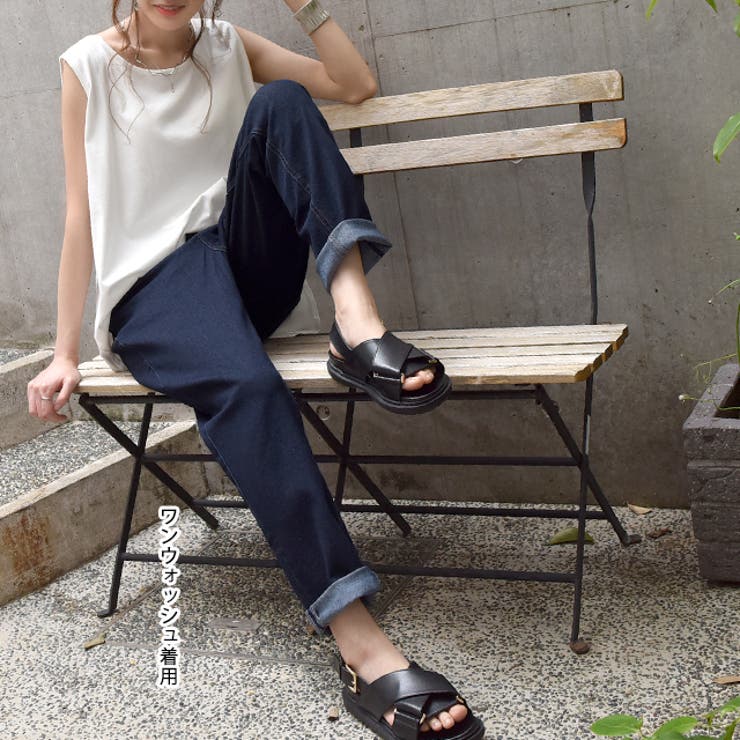 デニム レディース 撥水デニム 撥水 パンツ ボトムス ジーンズ デニムパンツ | HUG.U | 詳細画像7 