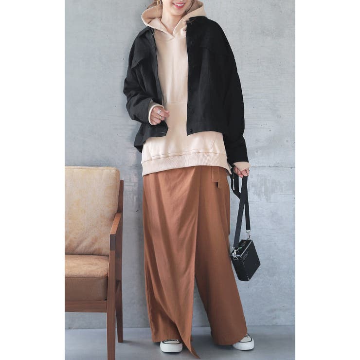 ジャケット デニム アウター プリーツ レディース Gジャン ジージャン ライ | HUG.U | 詳細画像13 