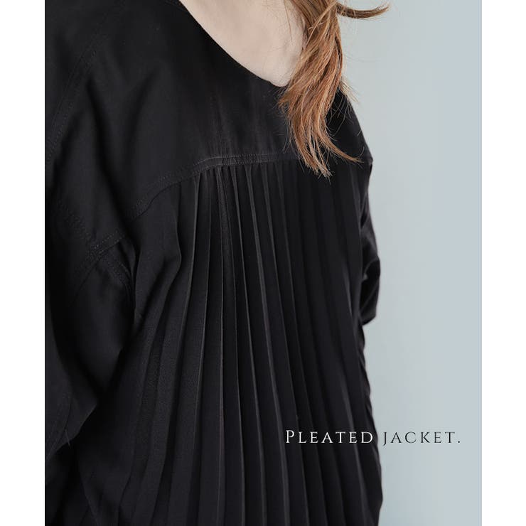 ジャケット デニム アウター プリーツ レディース Gジャン ジージャン ライ | HUG.U | 詳細画像16 