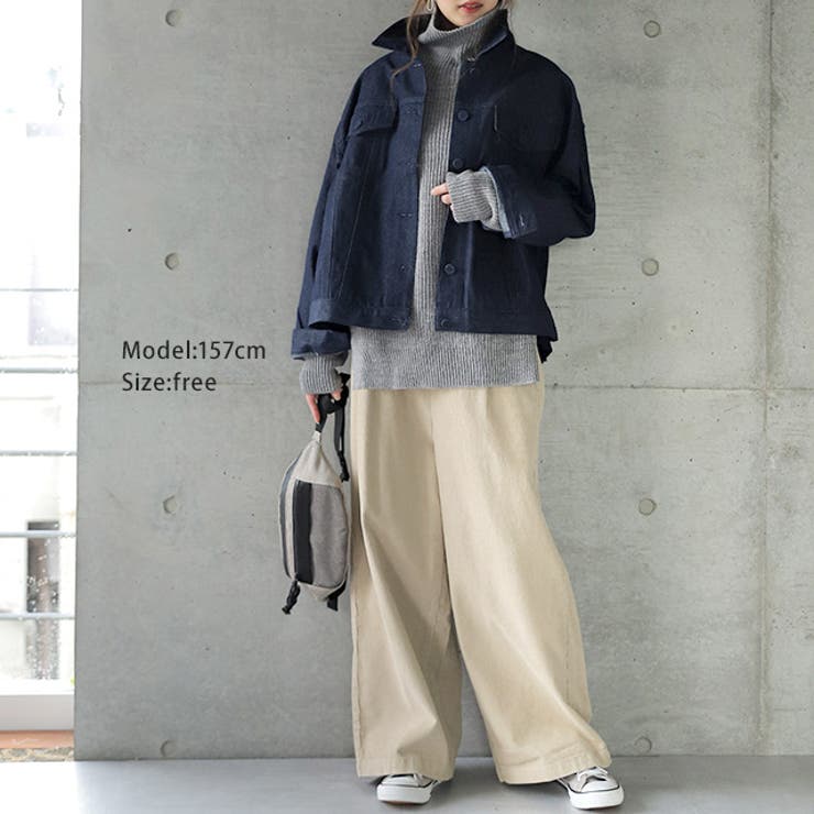 ジャケット デニム アウター プリーツ レディース Gジャン ジージャン ライ | HUG.U | 詳細画像18 