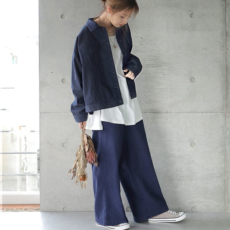 ジャケット デニム アウター プリーツ レディース Gジャン ジージャン ライ | HUG.U | 詳細画像20 