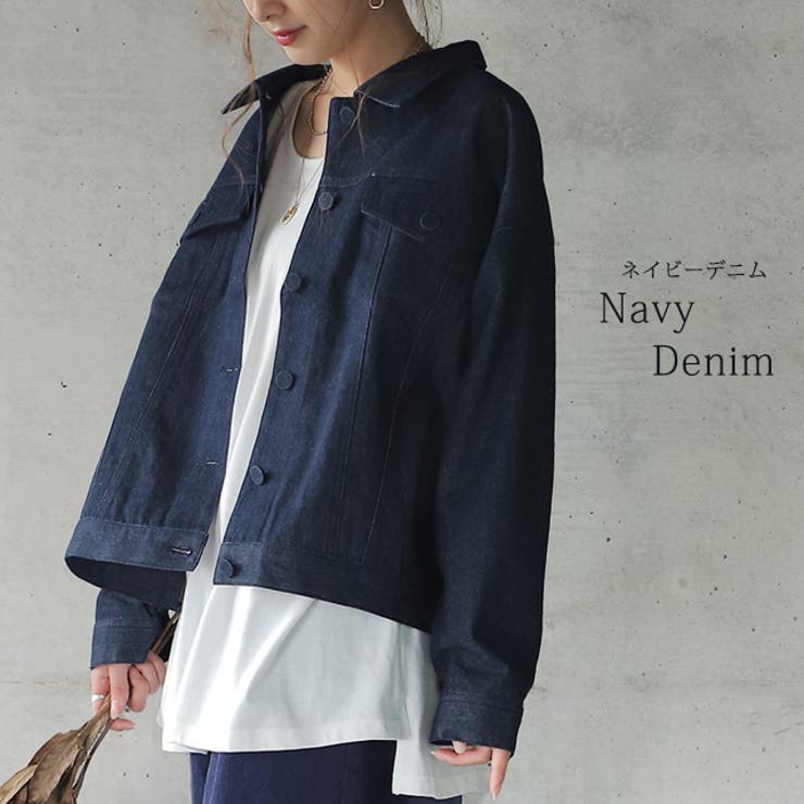 ジャケット デニム アウター プリーツ レディース Gジャン ジージャン ライ | HUG.U | 詳細画像7 