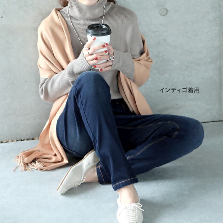デニム パンツ 裏起毛 保湿 ボトムス レディース スキニー
