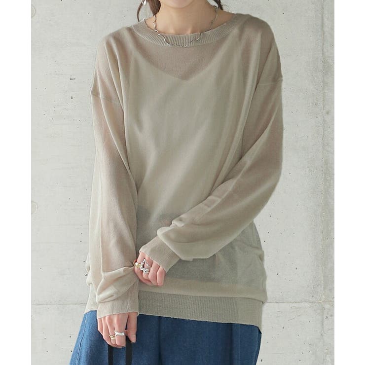 希少】 DimMoire ニット シアートップス White レディース