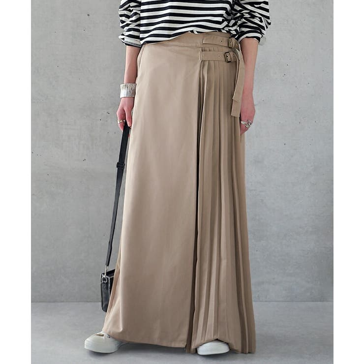 レディース ロングスカート ロング マキシ マキシスカート プリーツ プリーツ | HUG.U | 詳細画像5 